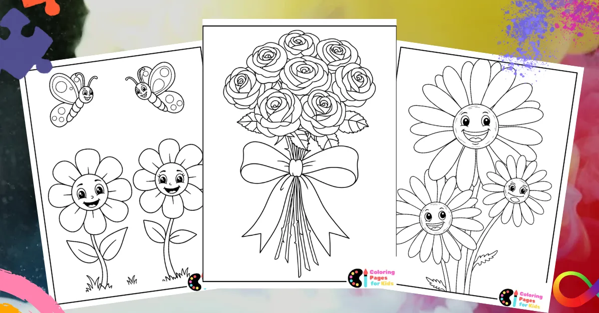 flower coloring pages