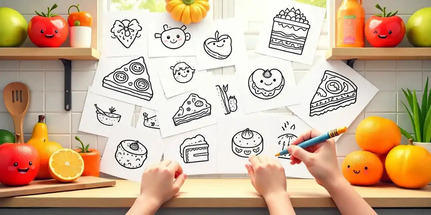 Discover Endless Fun with Our Free PDF Printable Coloring Pages for Kids 36 food and drinks coloring pages for kids