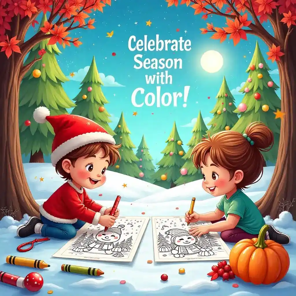 holiday and seasonal coloring pages
