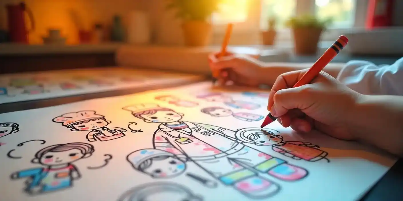 Discover Endless Fun with Our Free PDF Printable Coloring Pages for Kids 39 people & occupations coloring pages for kids