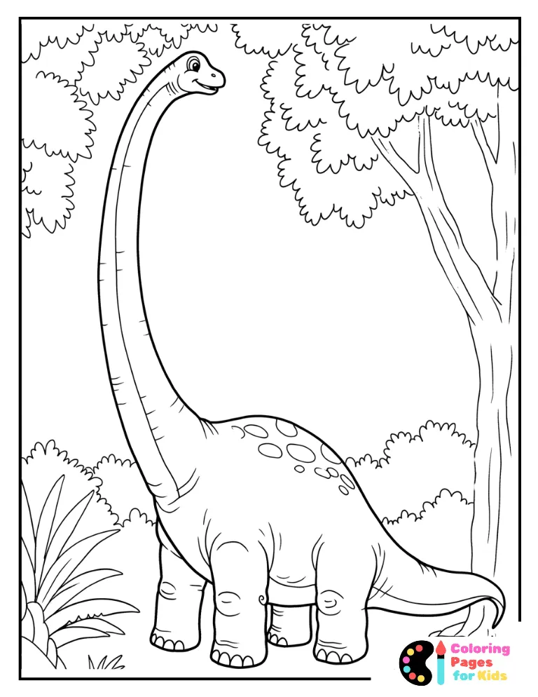 brachiosaurus coloring page