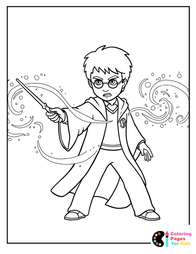 harry potter casting strong spell