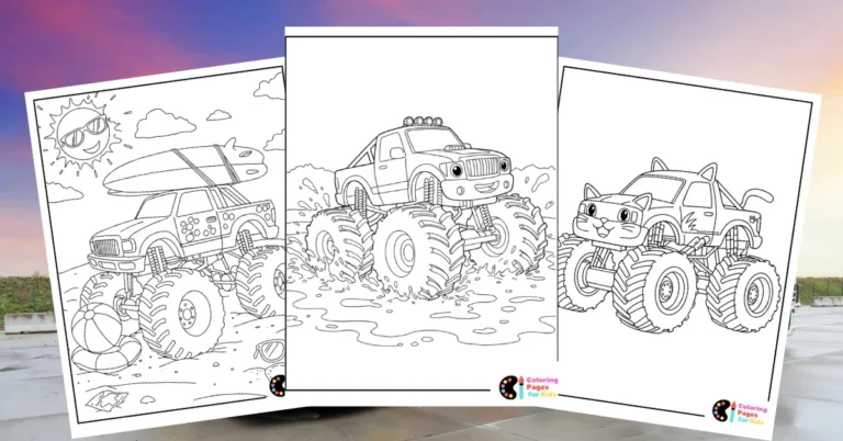 monster truck coloring pages