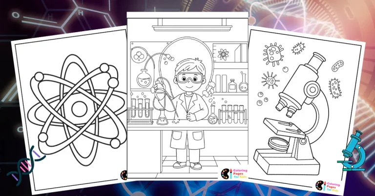 science coloring pages