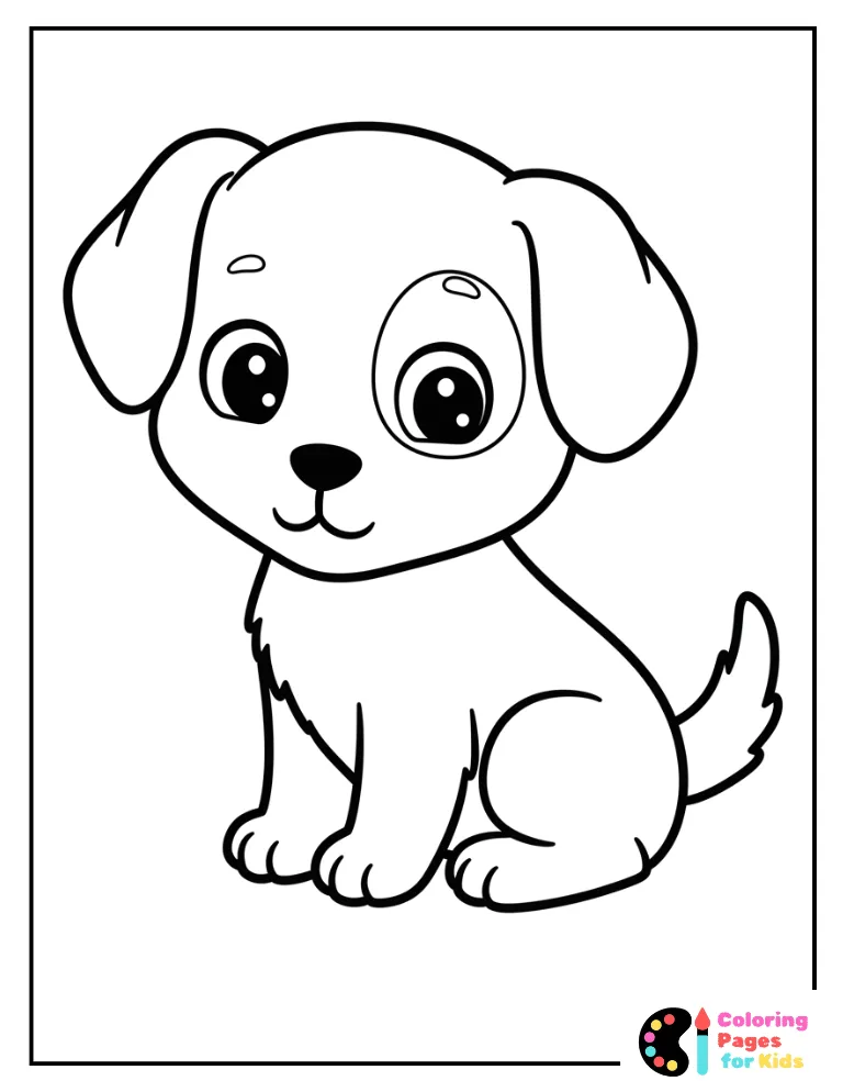 simple puppy silhouette