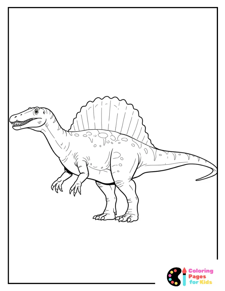 spinosaurus coloring page