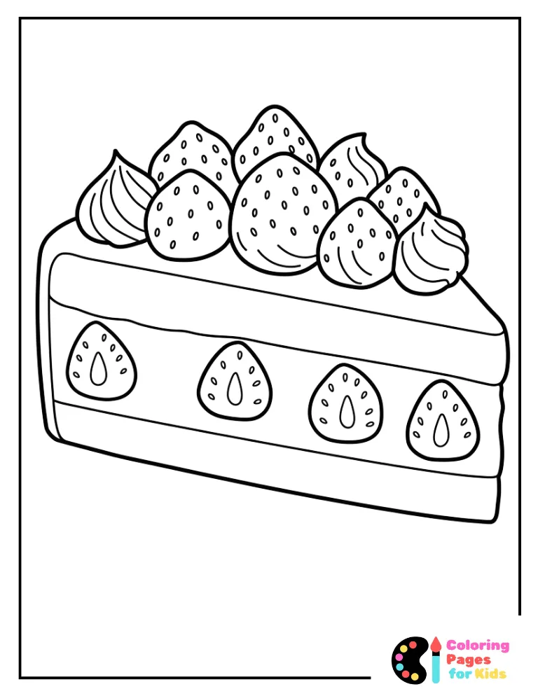 summer strawberry shortcake coloring page