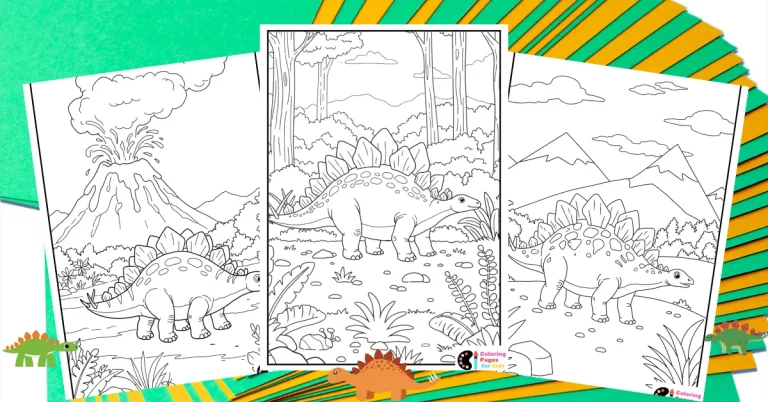 Stegosaurus Coloring Pages for Kids (Free PDF Printable) 28 Stegosaurus Coloring Pages