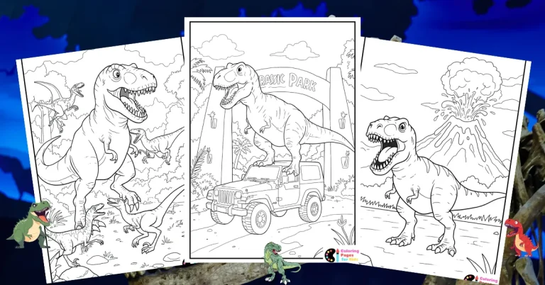 T-Rex coloring pages