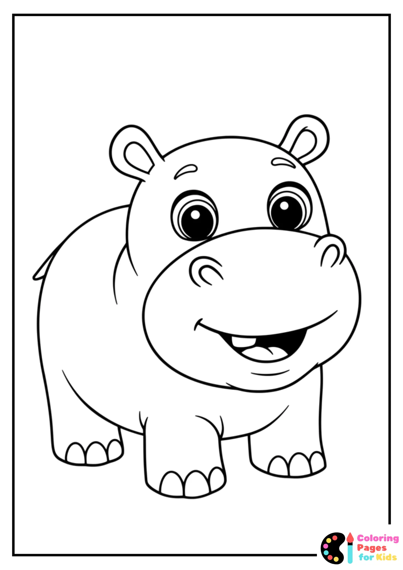Hippo Coloring Pages for Kids (Free PDF Printable) 23 adorable hippo coloring page for toddlers