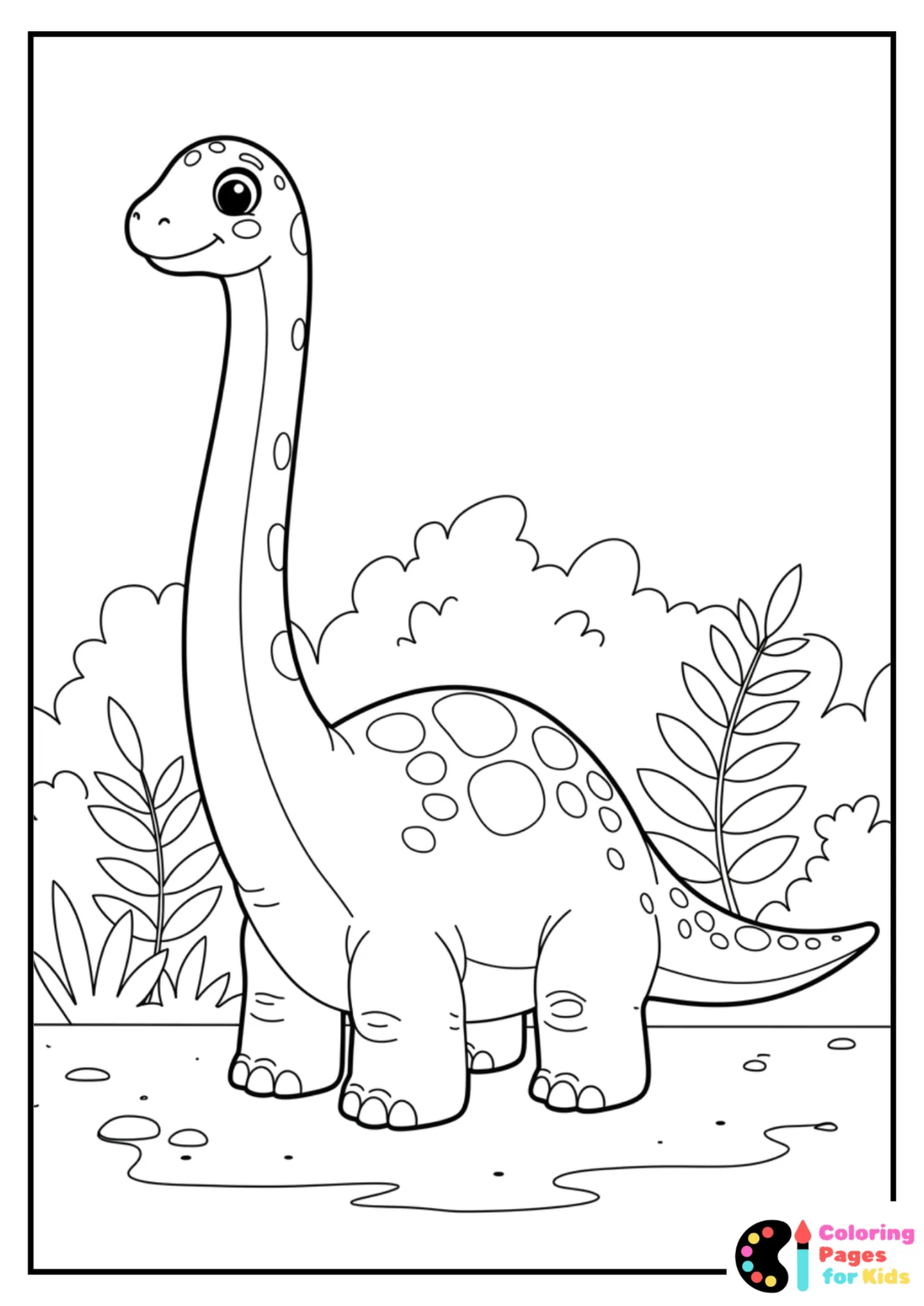 baby brachiosaurus hatching coloring sheet