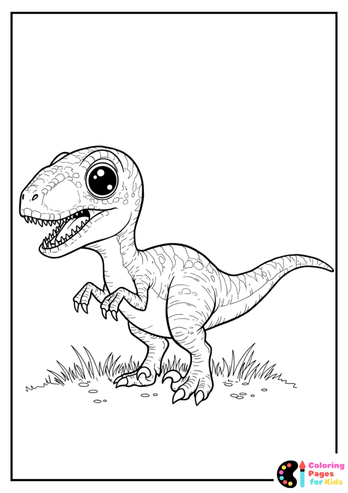 Velociraptor Coloring Pages for Kids (Free PDF Printable) 23 baby velociraptor coloring sheet