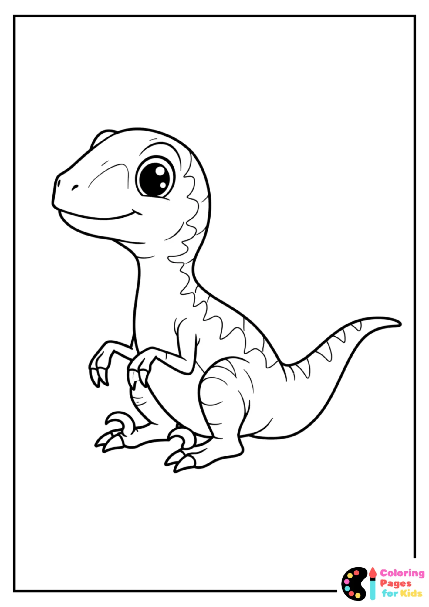Velociraptor Coloring Pages for Kids (Free PDF Printable) 20 detailed velociraptor head coloring page