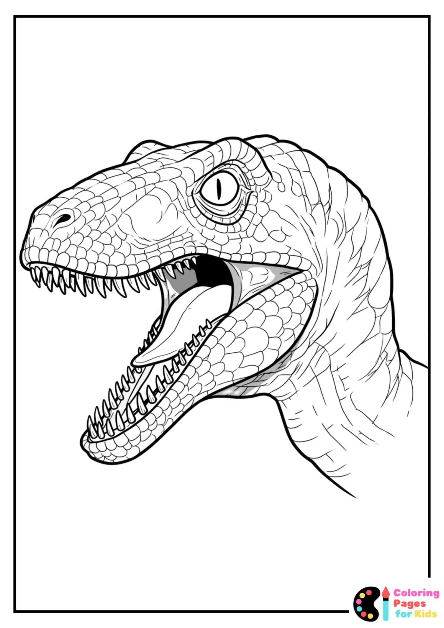 Velociraptor Coloring Pages for Kids (Free PDF Printable) 19 easy feathered velociraptor coloring page