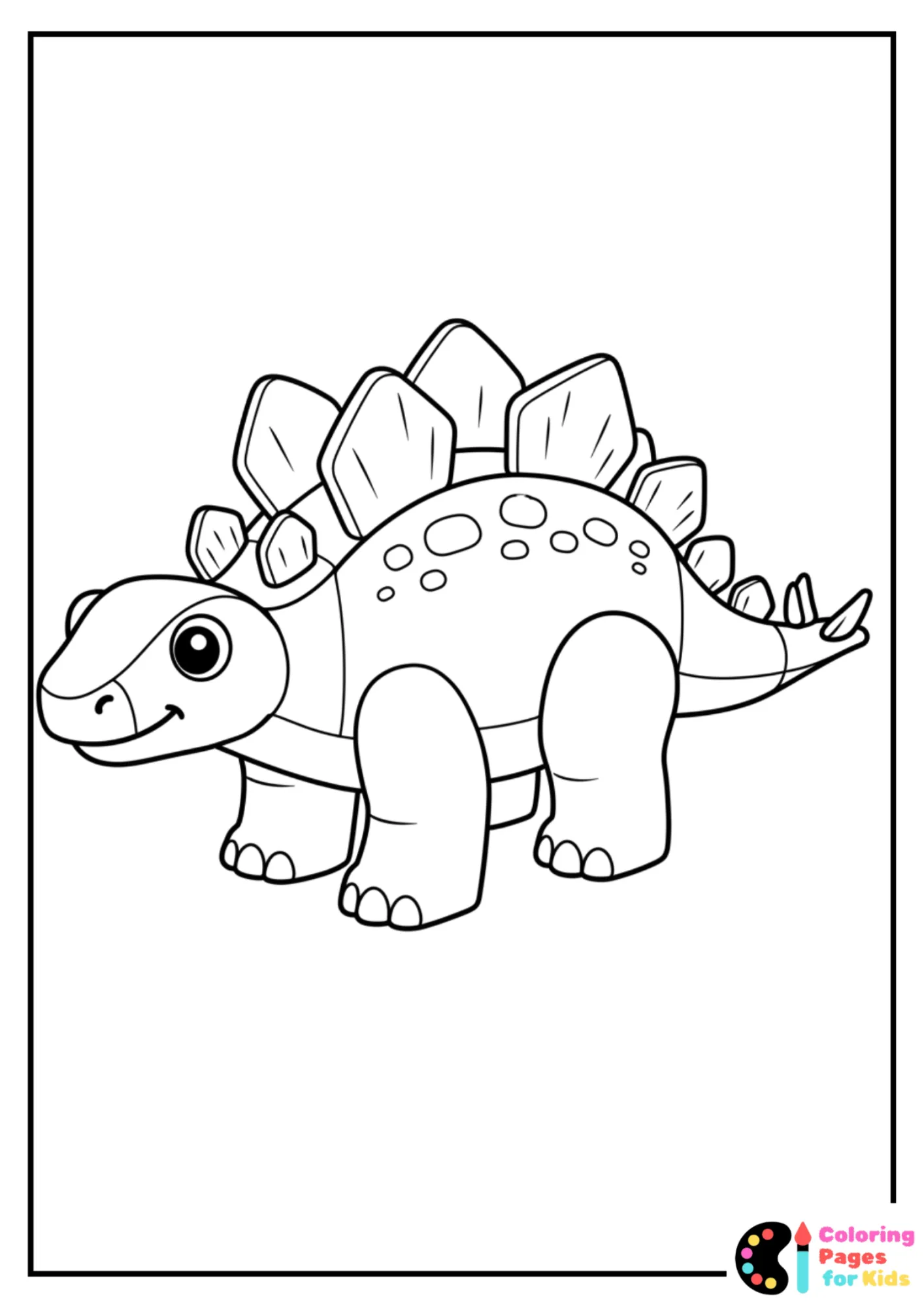 lego stegosaurus coloring page