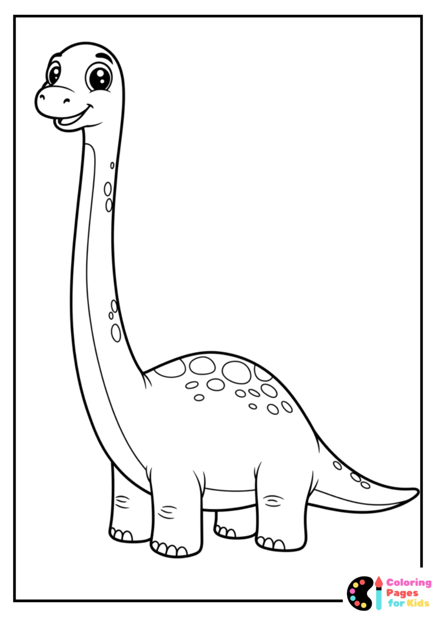 preschool brachiosaurus coloring page