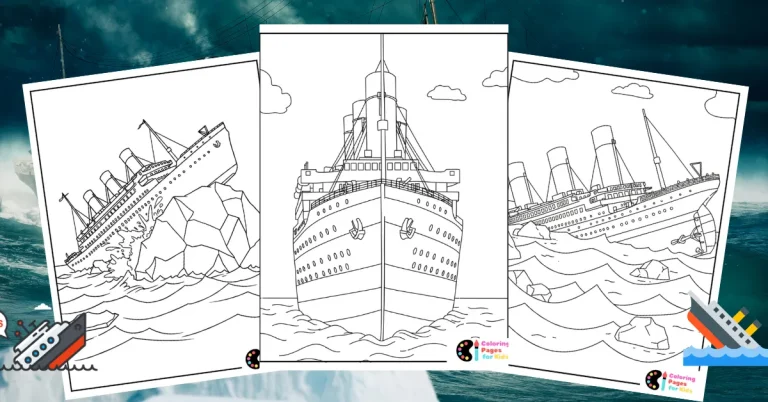 titanic coloring pages