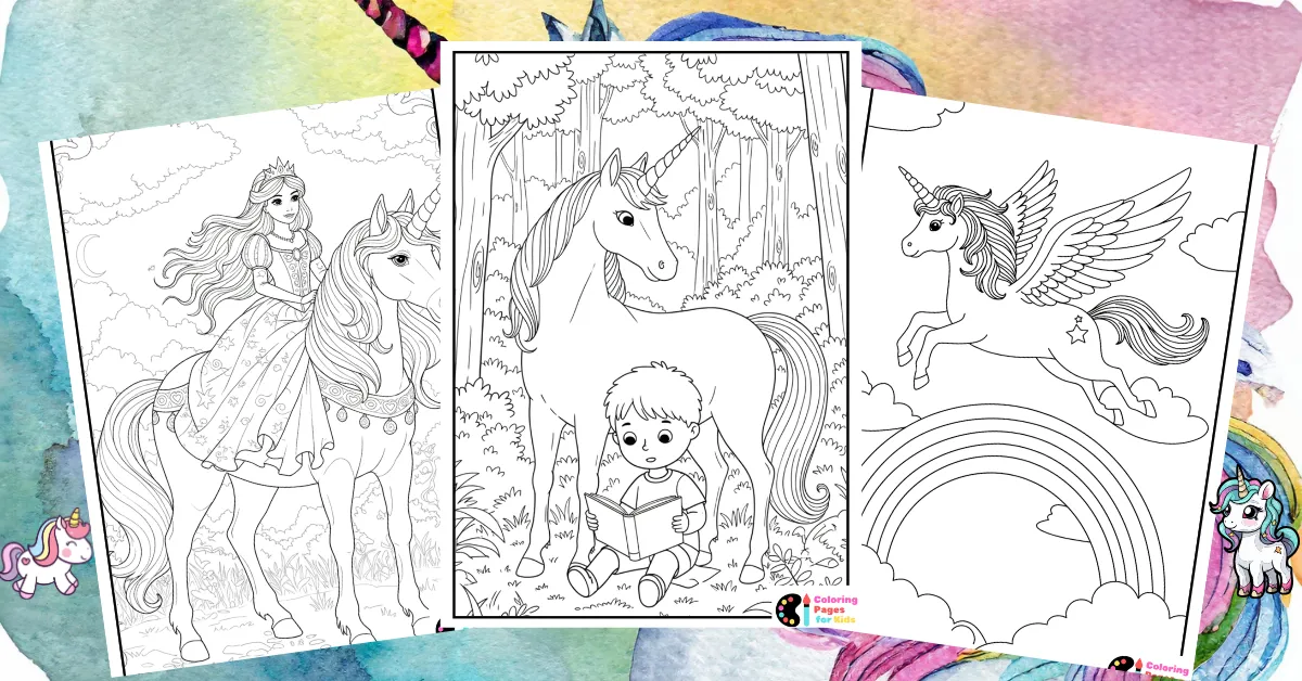 unicorn coloring pages