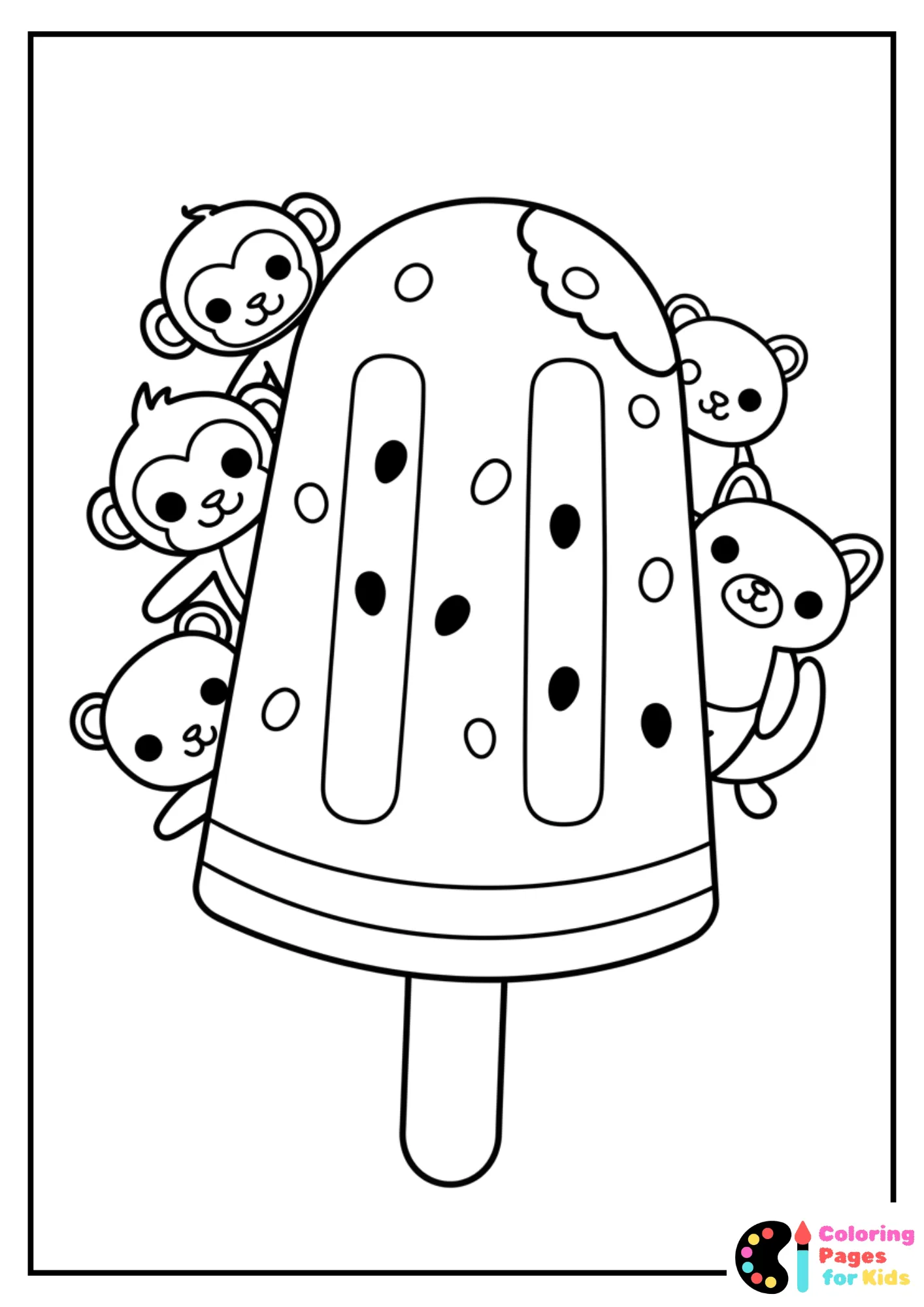watermelon popsicle with animals coloring sheet (1)
