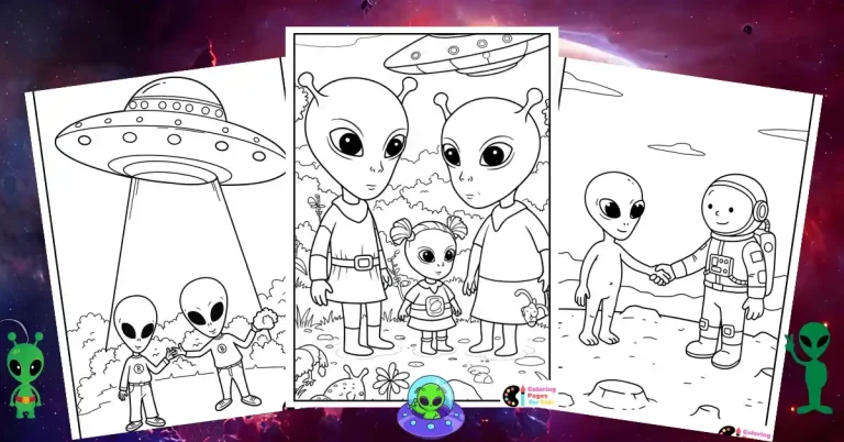 alien coloring pages