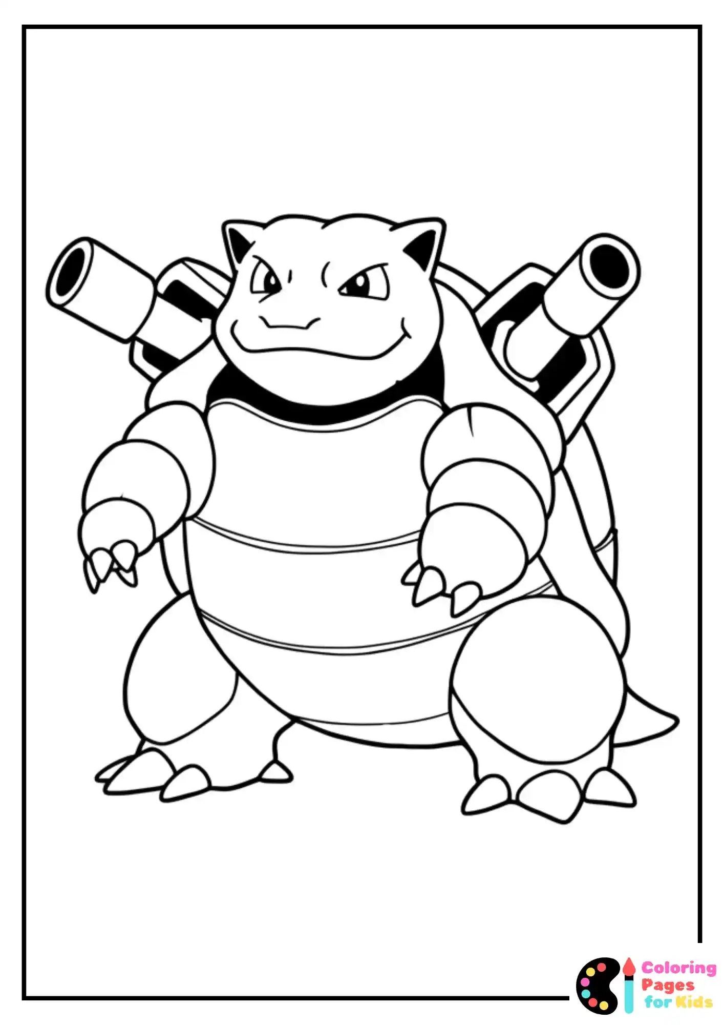 blastoise coloring page