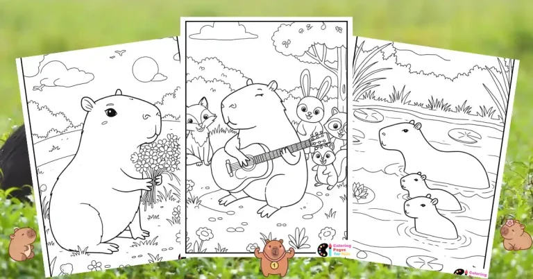 capybara coloring pages