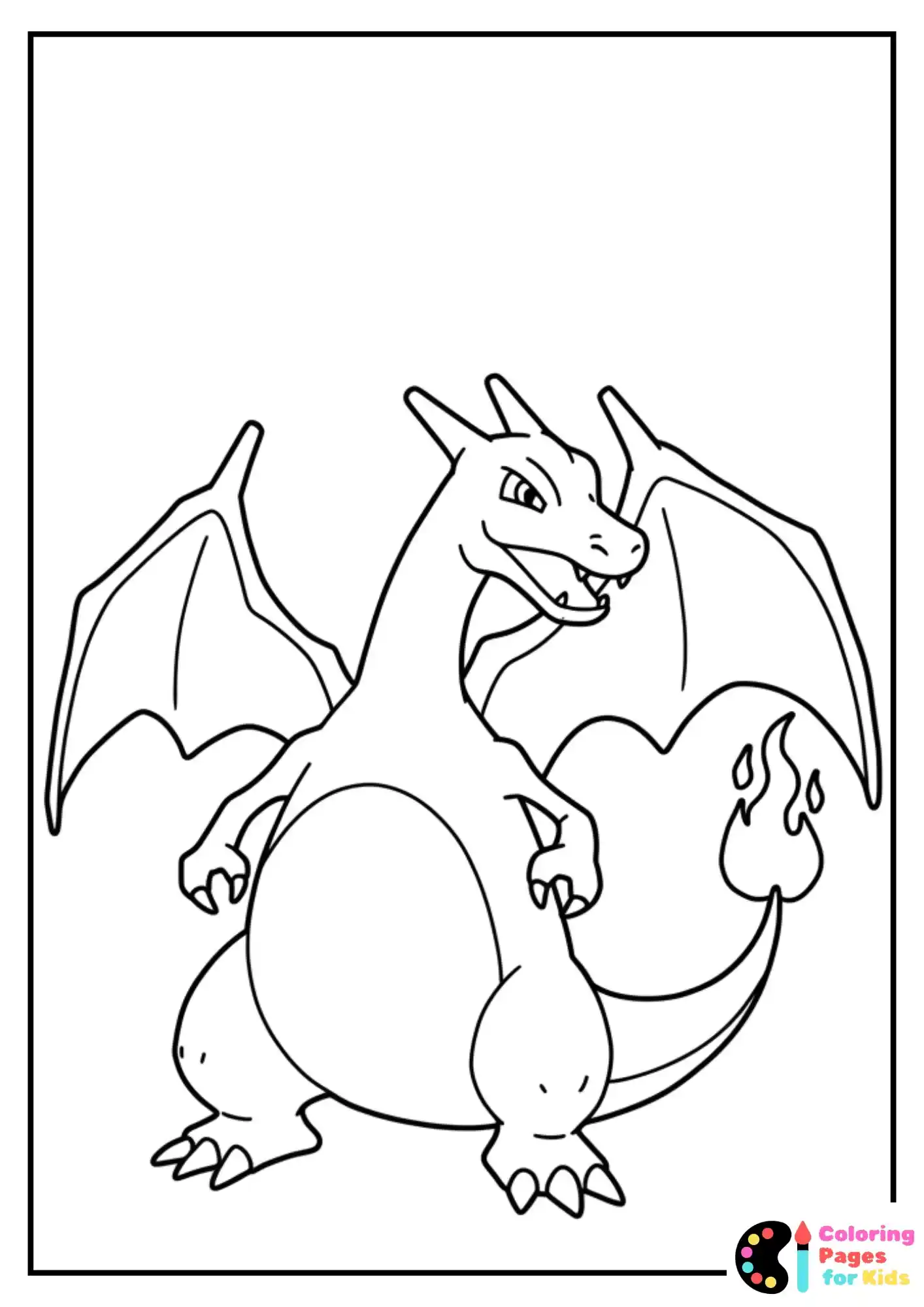 charizard coloring page