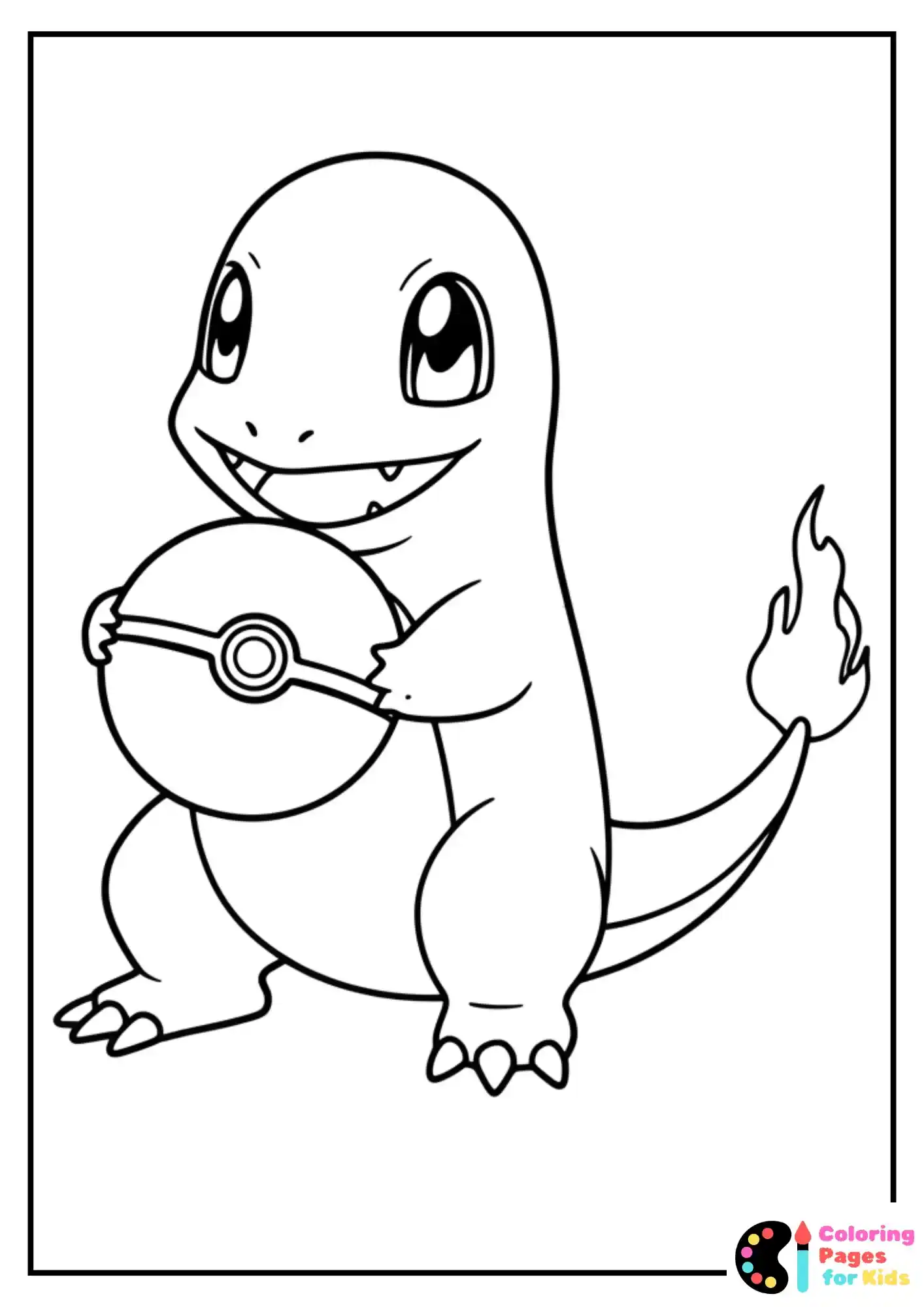 charmander pokeball mandala coloring page