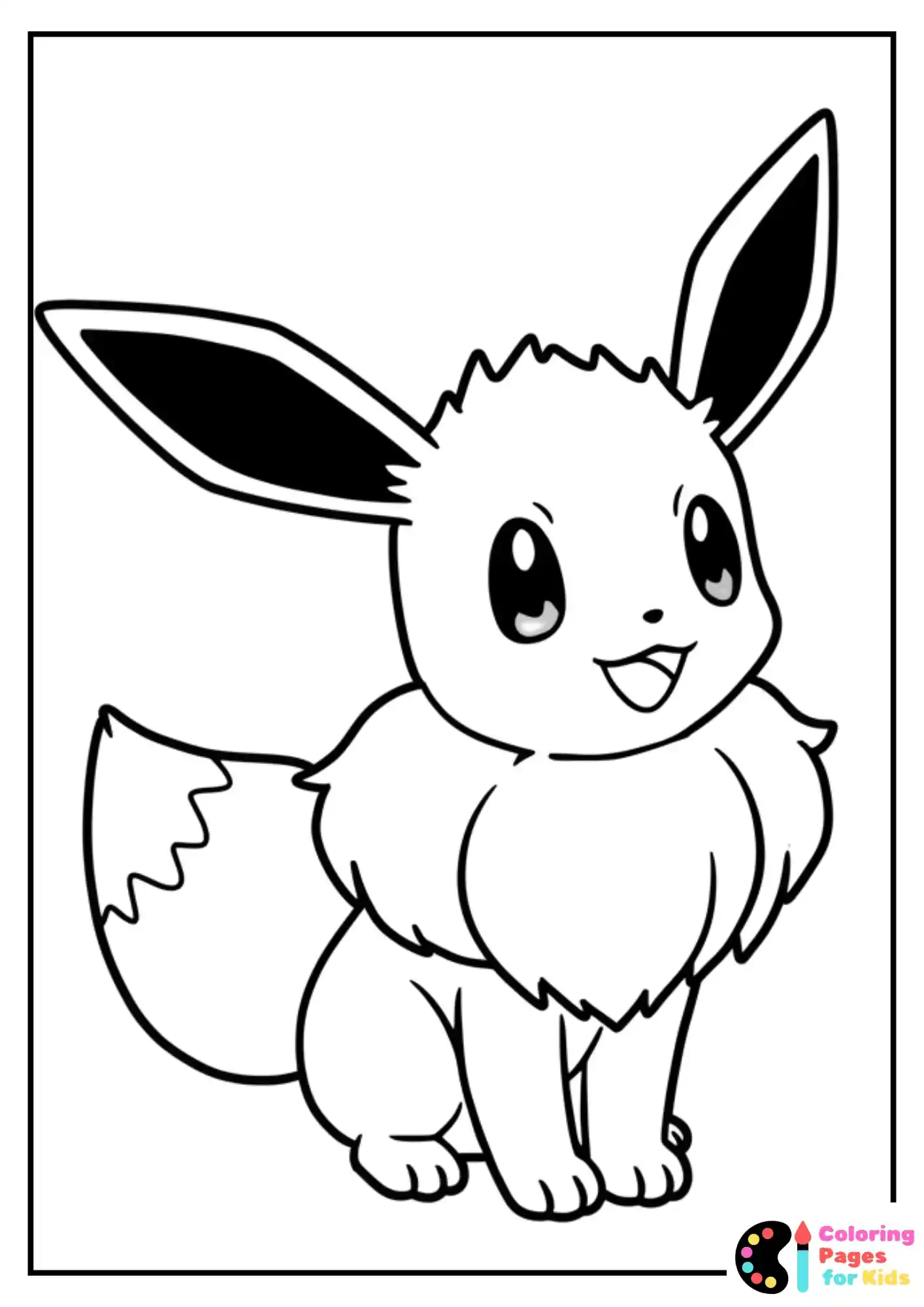 eevee pokemon coloring page