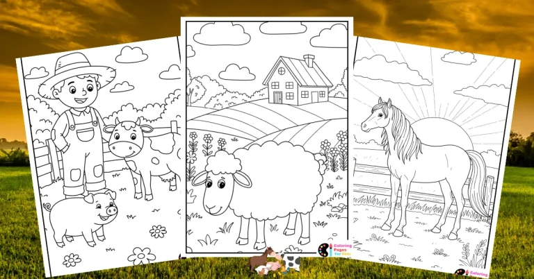 farm animals coloring pages