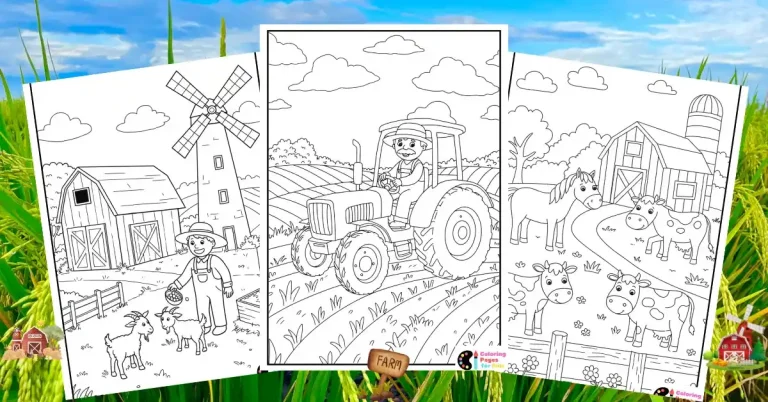 farm coloring pages