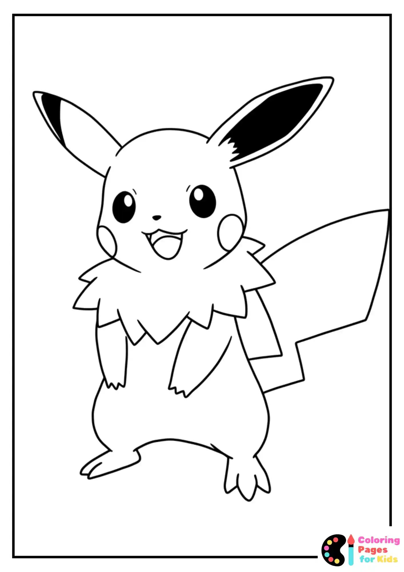 full page pokemon coloring page