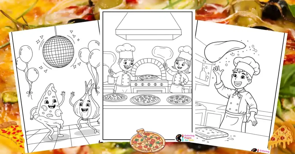 Pizza Coloring Pages for Kids (Free PDF Printable) 13 pizza coloring pages
