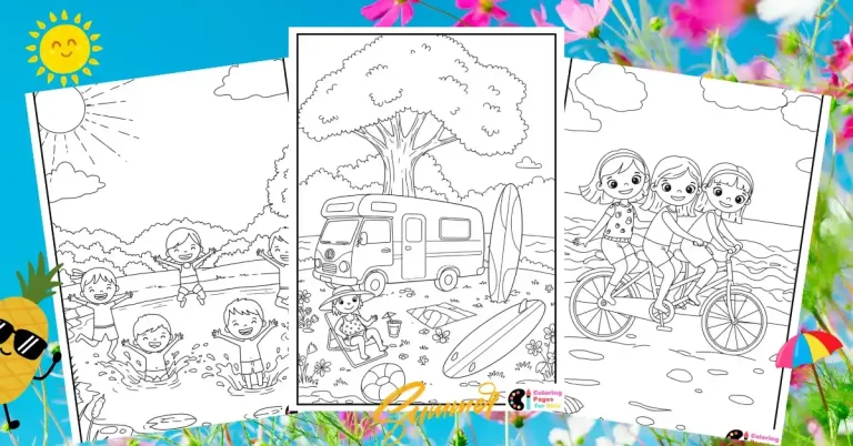 summer coloring pages