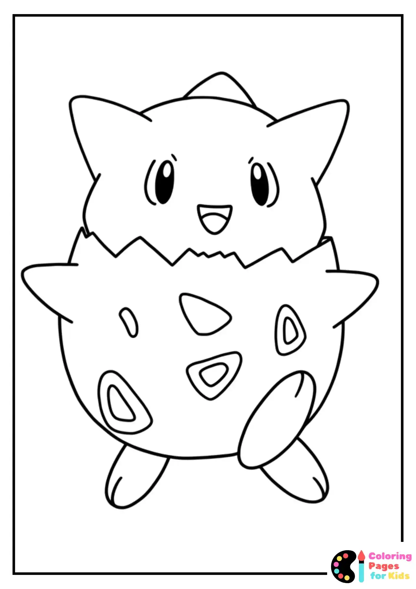 togepi coloring sheet