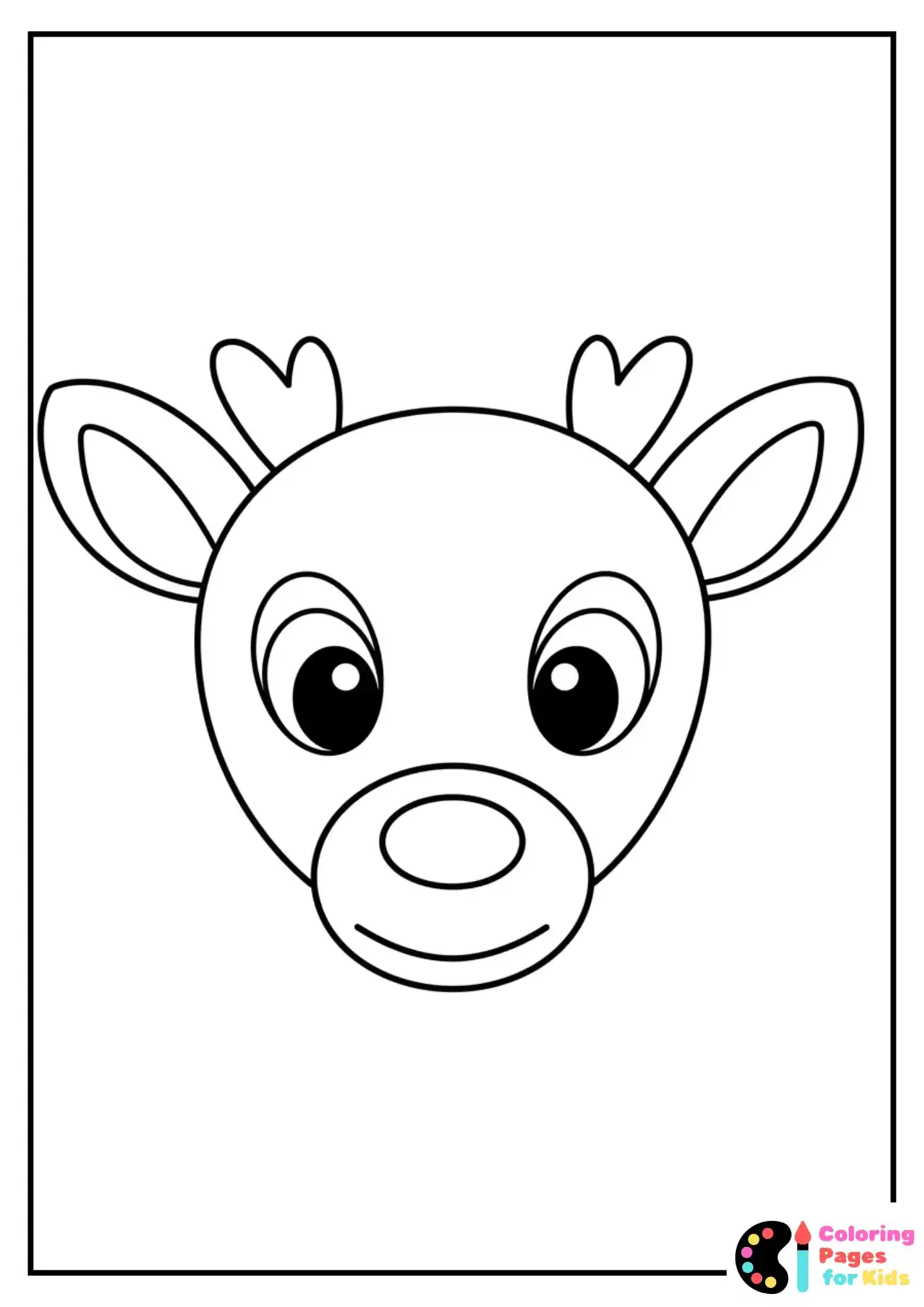 Christmas Coloring Pages for Kids (Free PDF Printable) 30 Baby Rudolph Coloring Page for Preschoolers