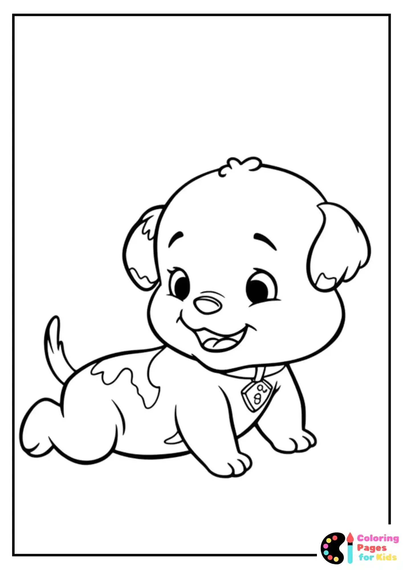 baby rubble pup coloring sheet