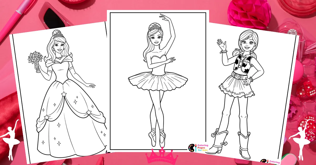 barbie coloring pages
