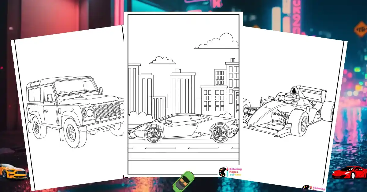 car coloring pages