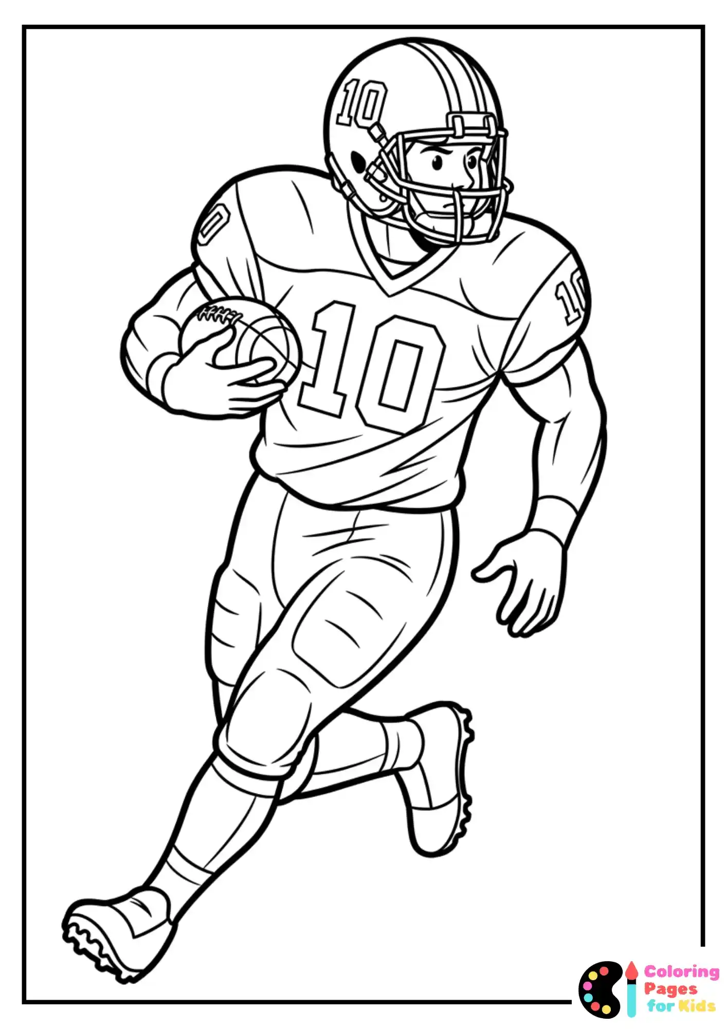 college football coloring sheet