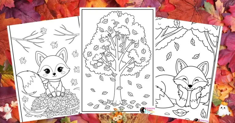 Autumn & Fall Coloring Pages for Kids (Free PDF Printable) 22 fall coloring pages