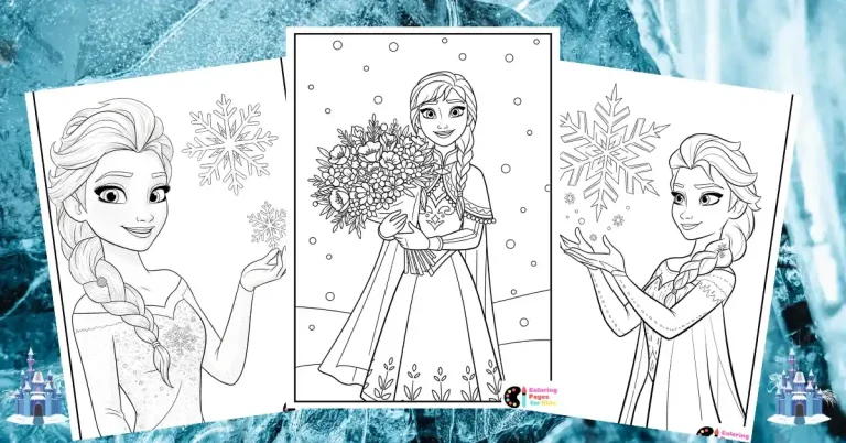 frozen coloring pages