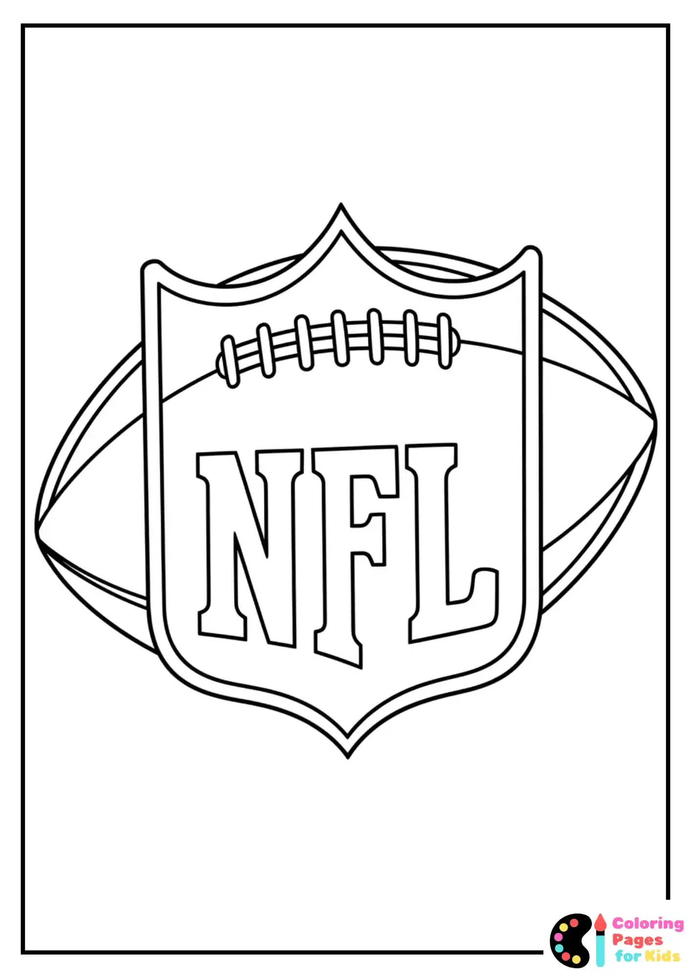 nfl football logo coloring sheet