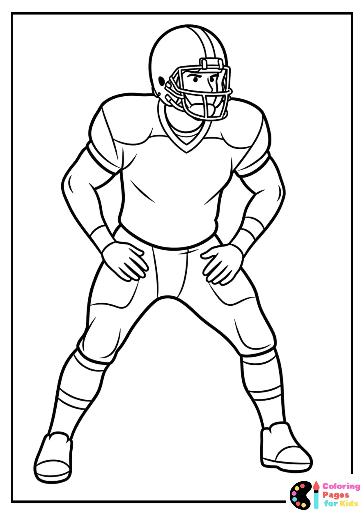 nfl offensive guard coloring sheet