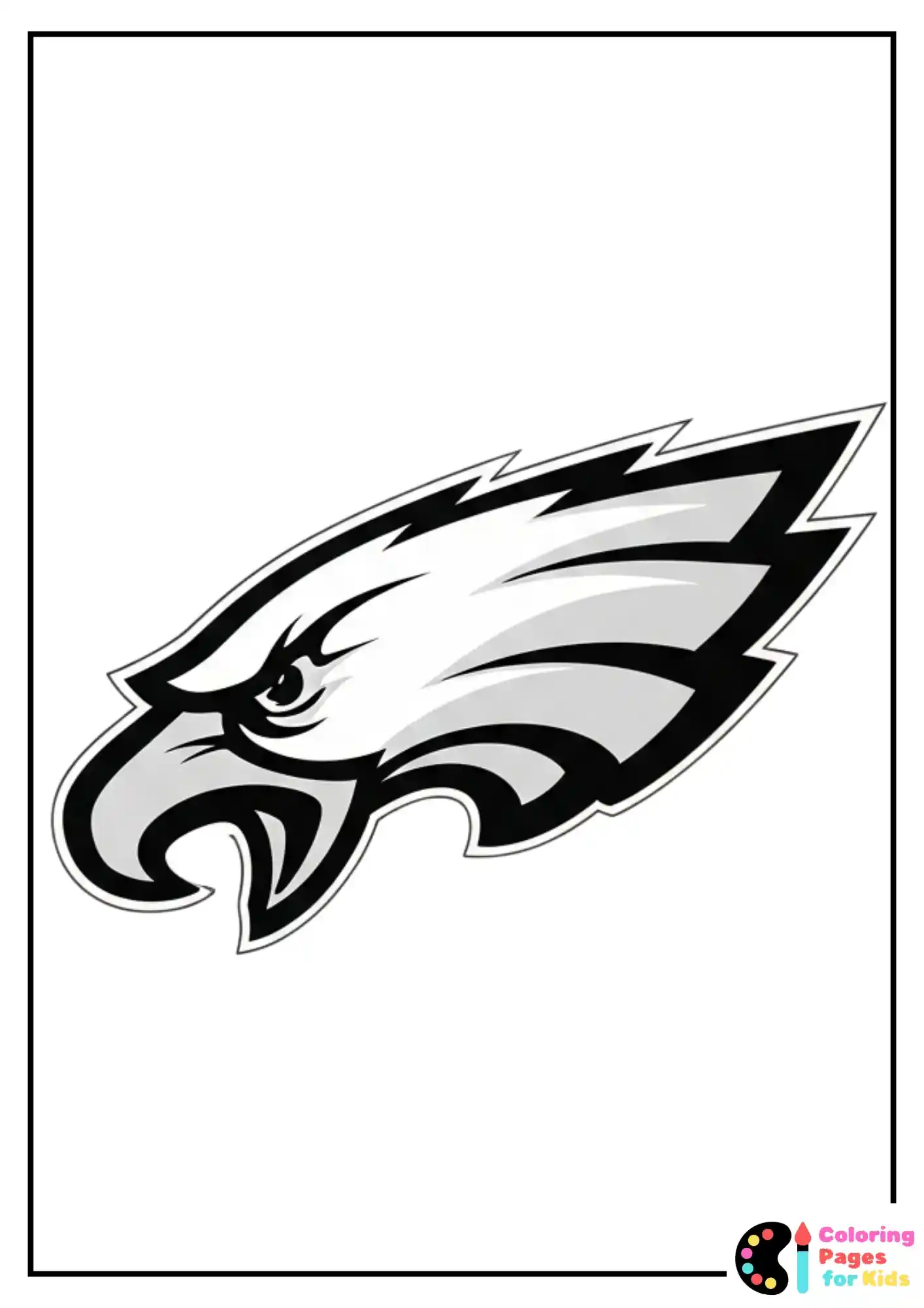 philadelphia eagles logo coloring page