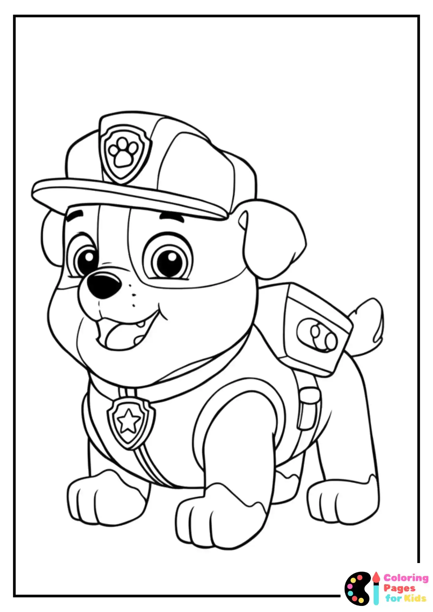 rocky the recycling hero coloring page
