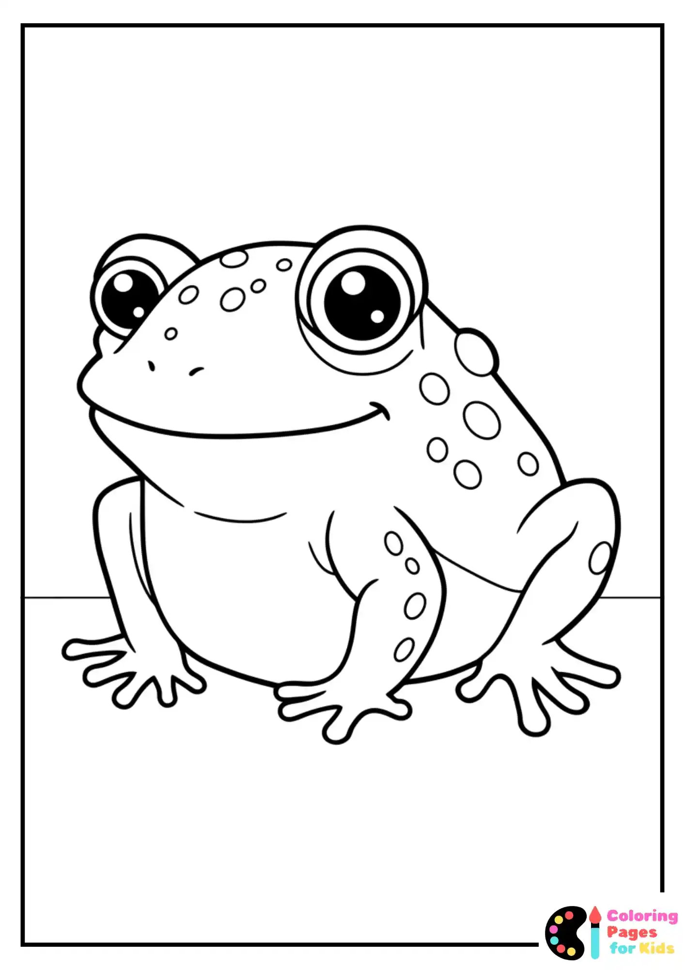 toad character coloring page for kids