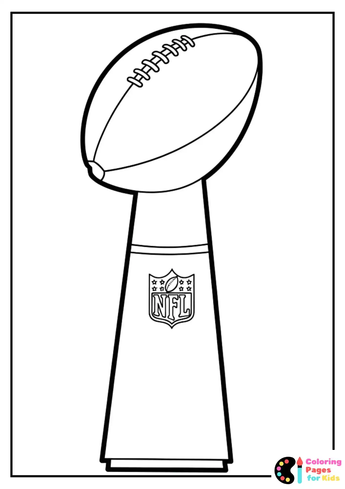 vince lombardi trophy coloring sheet