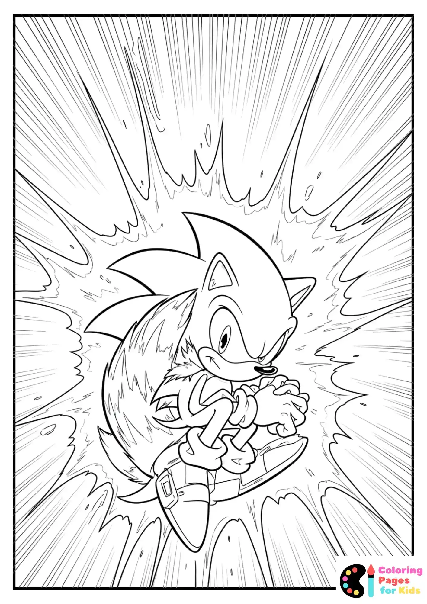 Hyper Sonic dancing in a swirl of rainbow energy (2)