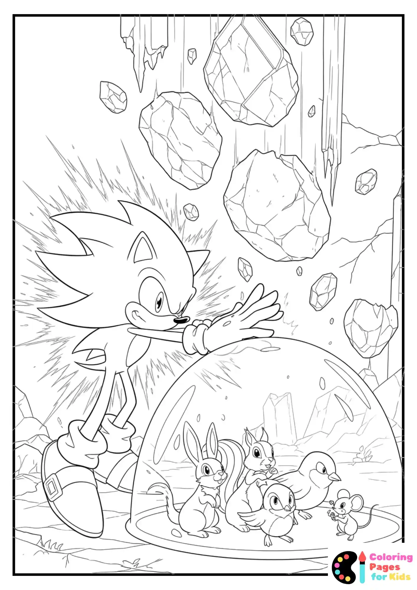 Hyper Sonic dancing in a swirl of rainbow energy (4)